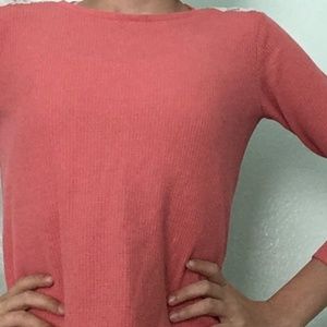 Mauve Long sleeve shirt with a lace back